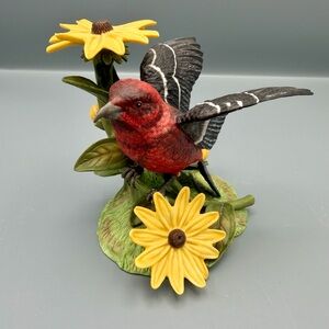 Lenox White Winged Crossbill Porcelain Bird Figurine 2000